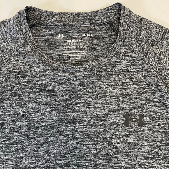 Under Armor The Tech Tee Loose Fit Athletic T-Shirt Variegated Grey Men’s Size L - Picture 5 of 8